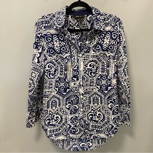 Style & Co woman’s button up patterend top